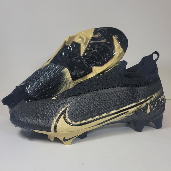 Mens Size 11 Nike Vapor Edge Elite 360 Football Cleats Black Gold